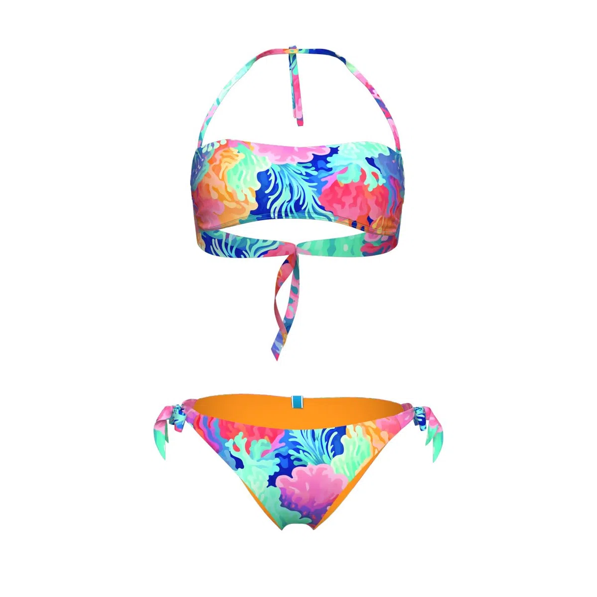 ARENA Women's Water Prints Bikini Bandeau Bañador de Dos Piezas Mujer