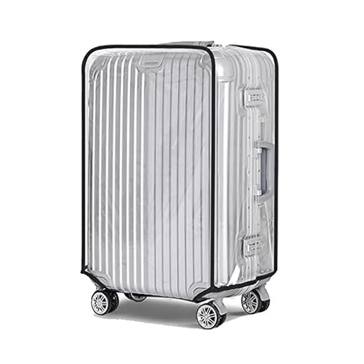Sarini Paquete De 2 Fundas para Maletas,Cubierta Protectora para Maleta Transparente,Impermeable,Cubierta para Equipaje,PVC para Maletas De 30 Pulgadas