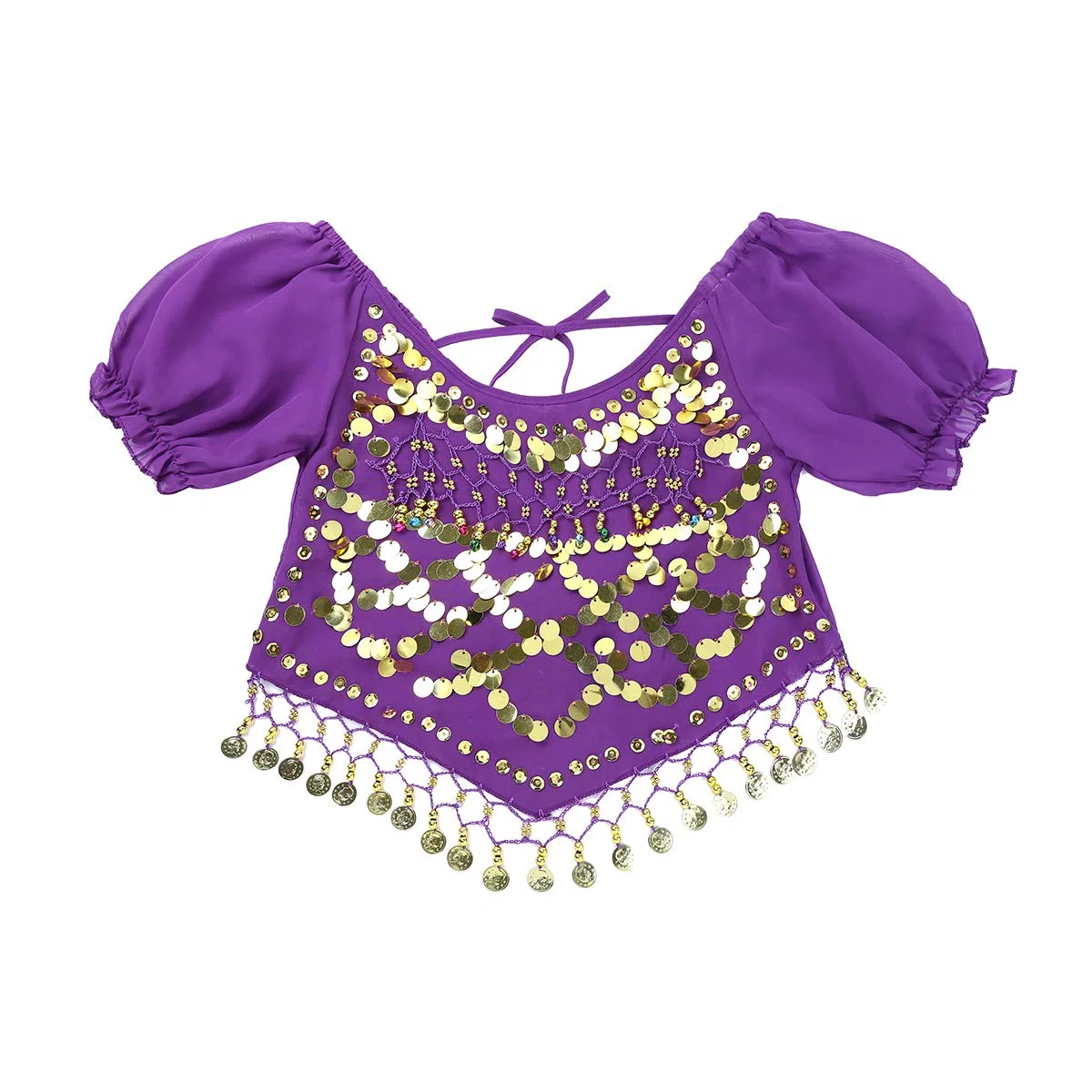 inhzoy Vestido Danza del Vientre para Mujer Disfraz de Princesa Árabe Traje de Baile India Lentejuelas Conjunto de Danza Oriental 4Pcs para Fiesta Actuación