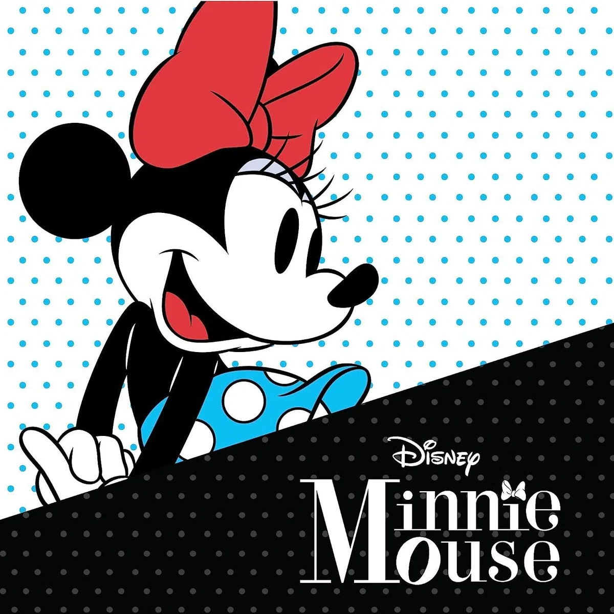 Disney Minnie Pendientes para niña de acero inoxidable, talla única, Joyas Disney
