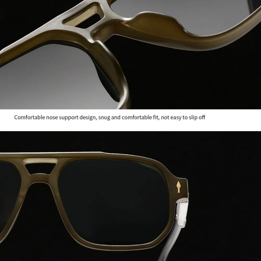 Gafas de sol de moda para hombre y mujer con remaches, protección UV400.