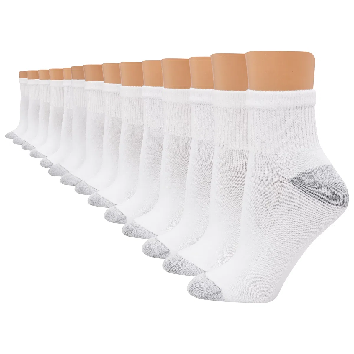 Hanes Value, Ankle Soft Moisture-wicking Socks, Available In 10 And 14-packs Calcetines Mujer (Pack de 14)