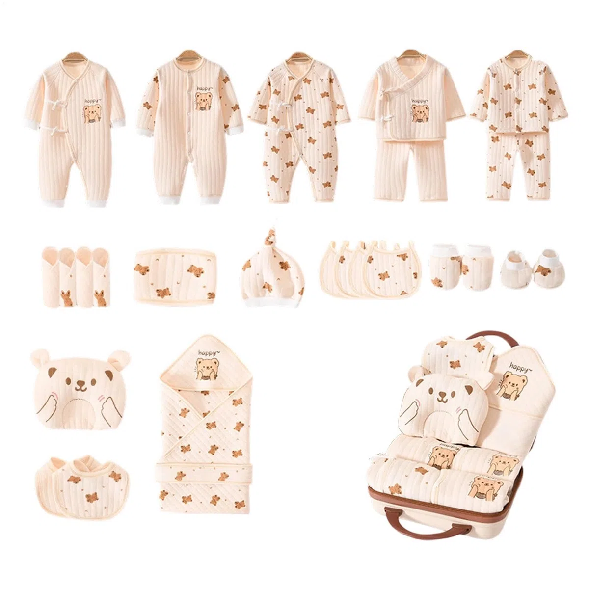Conjunto de ropa infantil | Body unisex de algodón, suave y transpirable, para fotografía de registro, cumpleaños, mamá, ducha, hogar