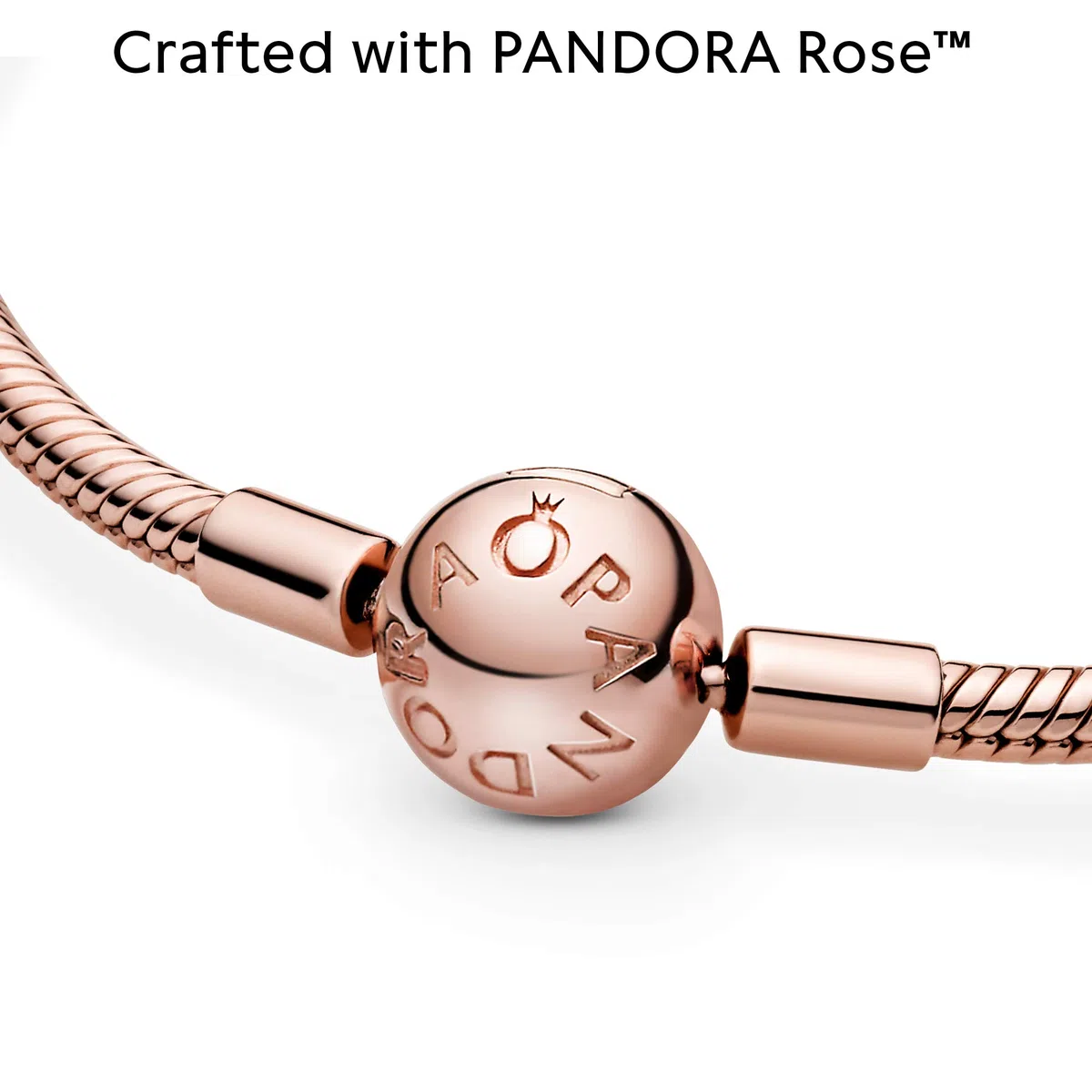 Pandora Icons 14k rose gold-plated snake chain bracelet
