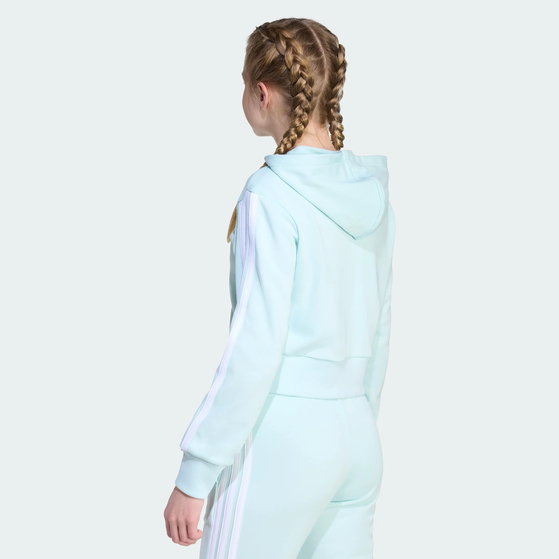 adidas Girl'S Chaqueta con Capucha Essentials (Adolescentes)