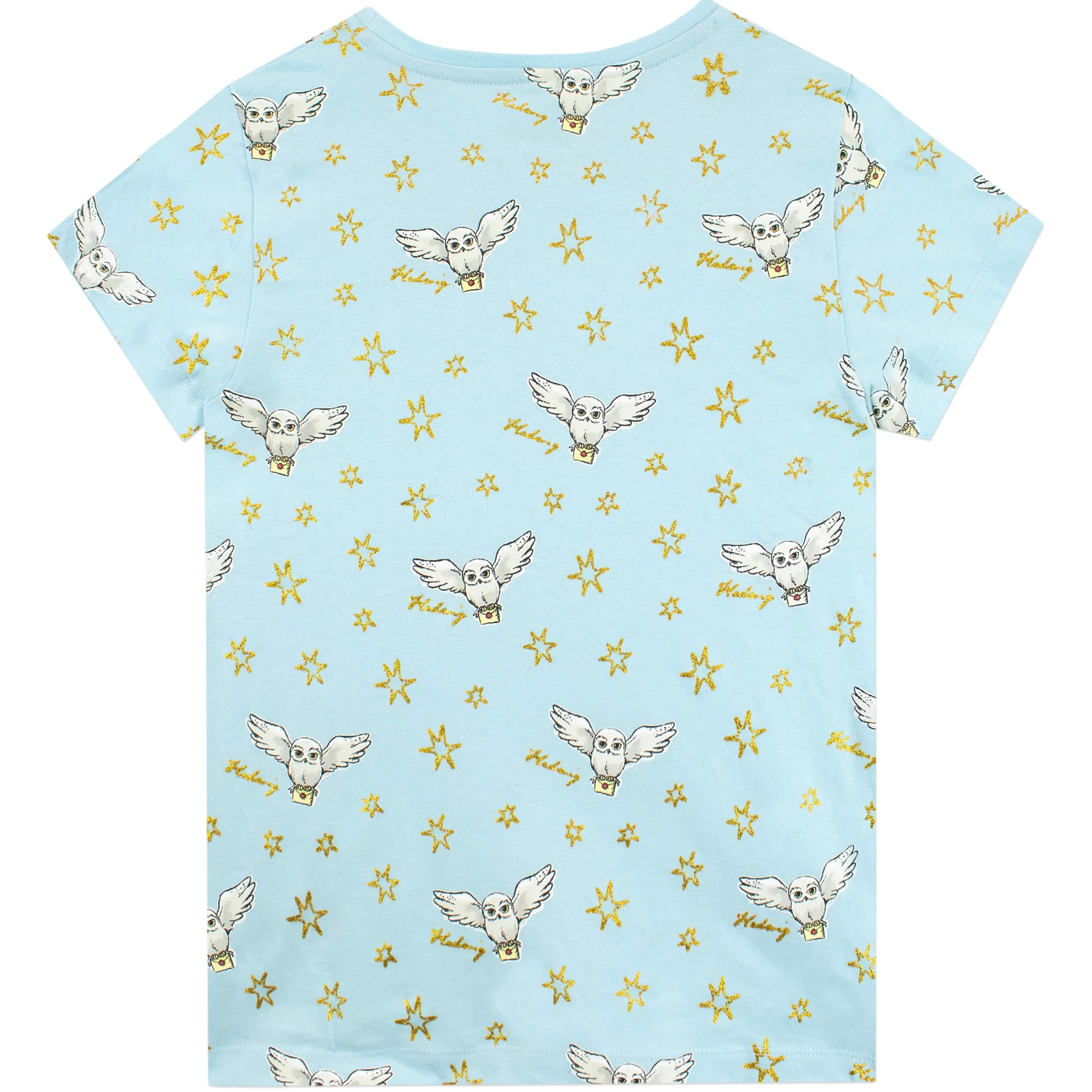 Harry Potter Camiseta de Hedwig para Niñas Paquete de 2 Top de Manga Corta para Infantiles Paquete de Dos