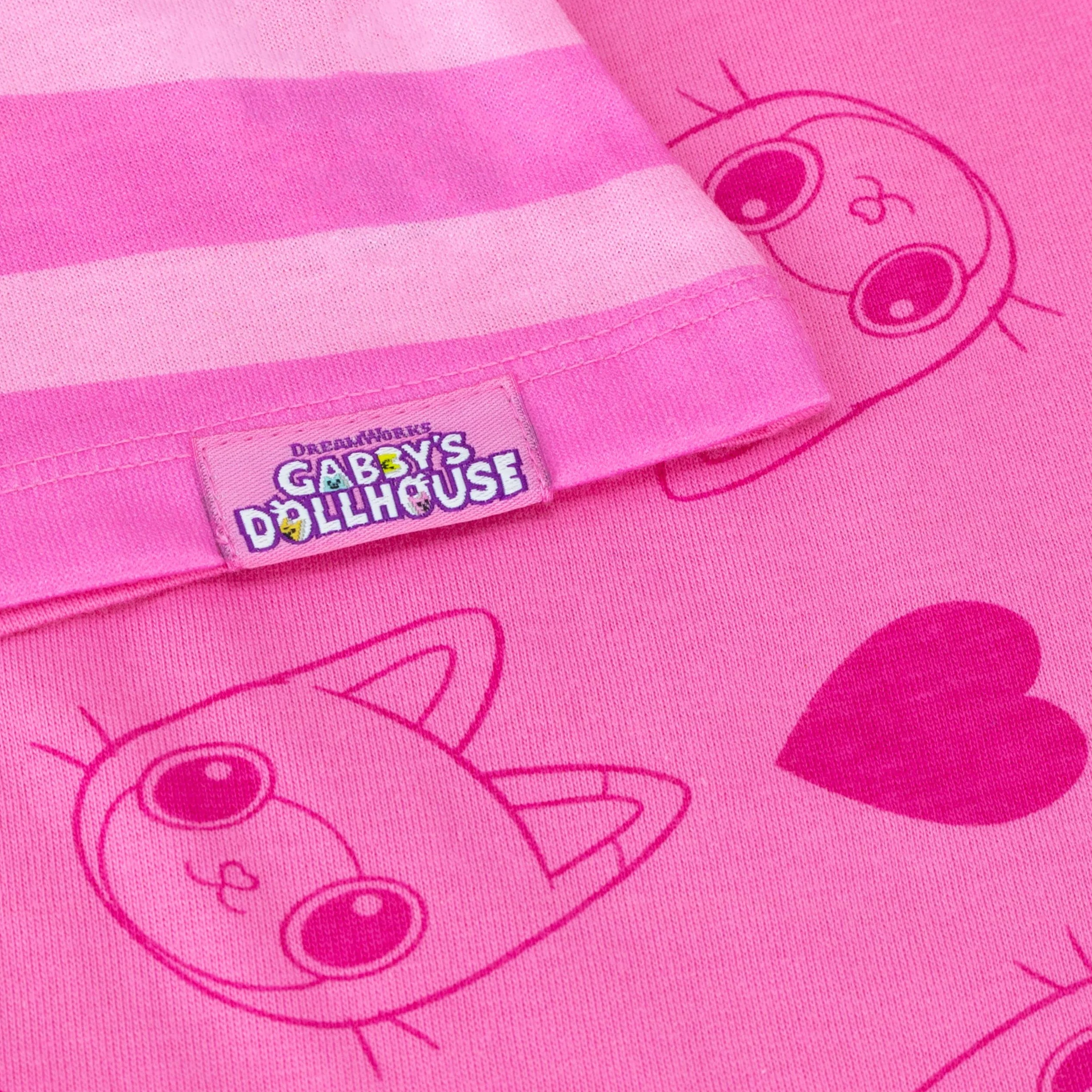 DreamWorks Girls Gabby's Dollhouse Pijama de Manga Corta con Volantes Conjunto de Pijama para niños