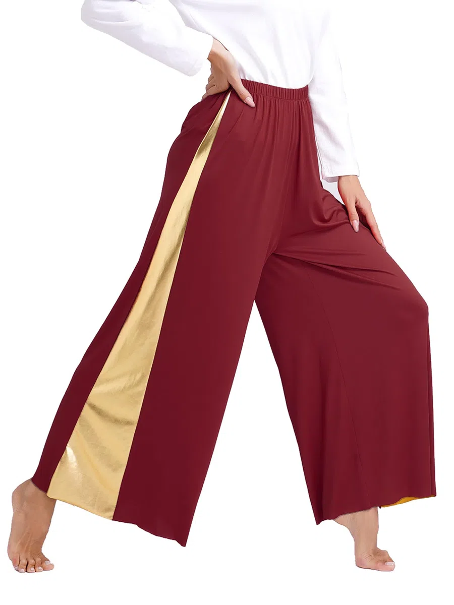 Mujer Vestido litúrgico Danza lírica Asimétrico Metálico Pantalones Danza Moderno Traje