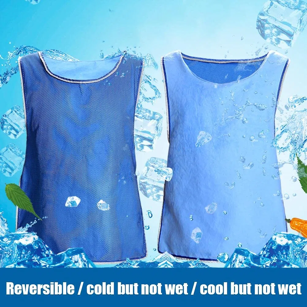 Chaleco de enfriamiento para hombres y mujeres, camisa de seguridad reflectante VES cool para deportes al aire libre, trabajo, verano, clima cálido, alta temperatura, ropa de prevención de golpes de