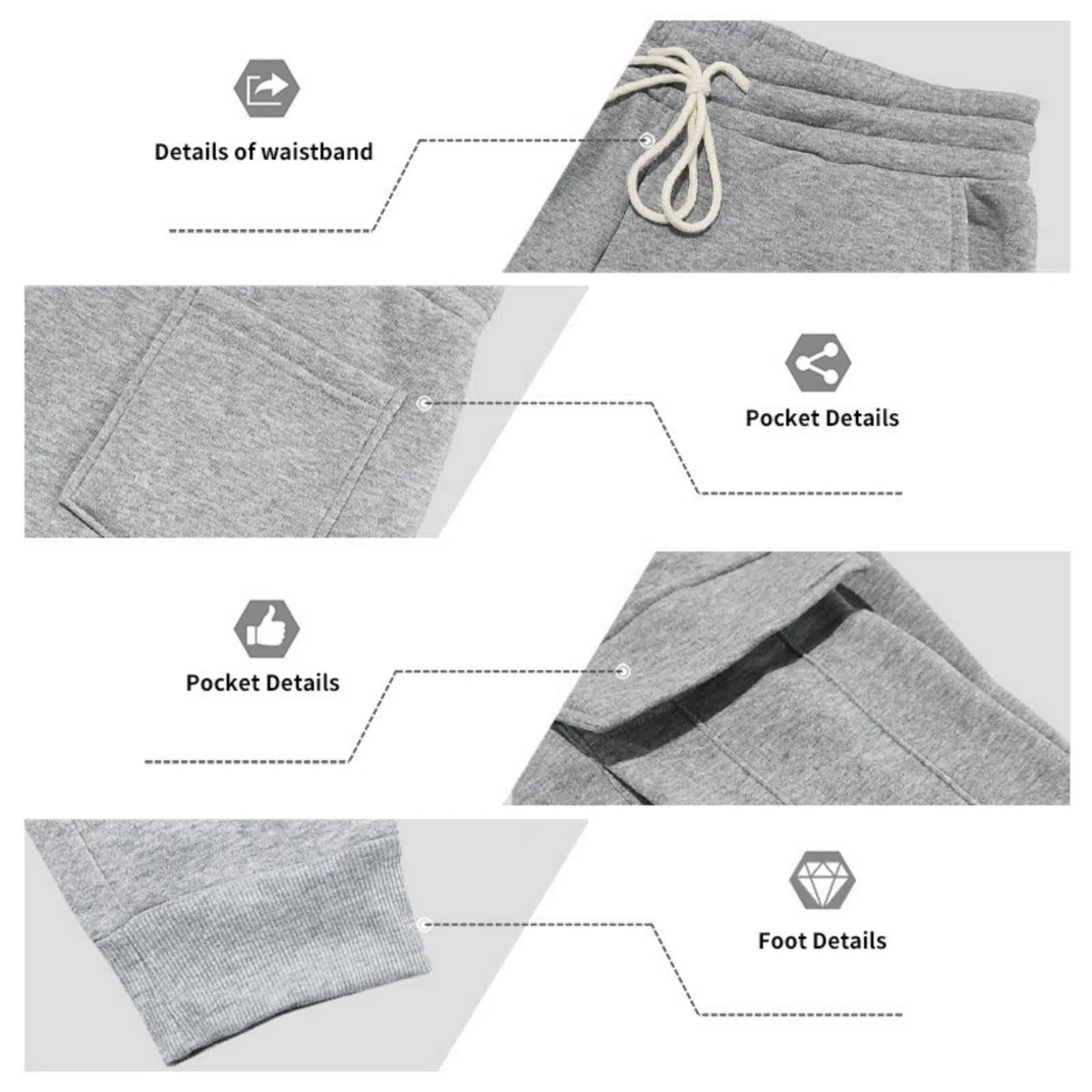 Greabuy Conjunto deportivo de 2 piezas para hombre: sudadera con cremallera de un cuarto y overol transpirable y pantalones deportivos cónicos para entrenamiento