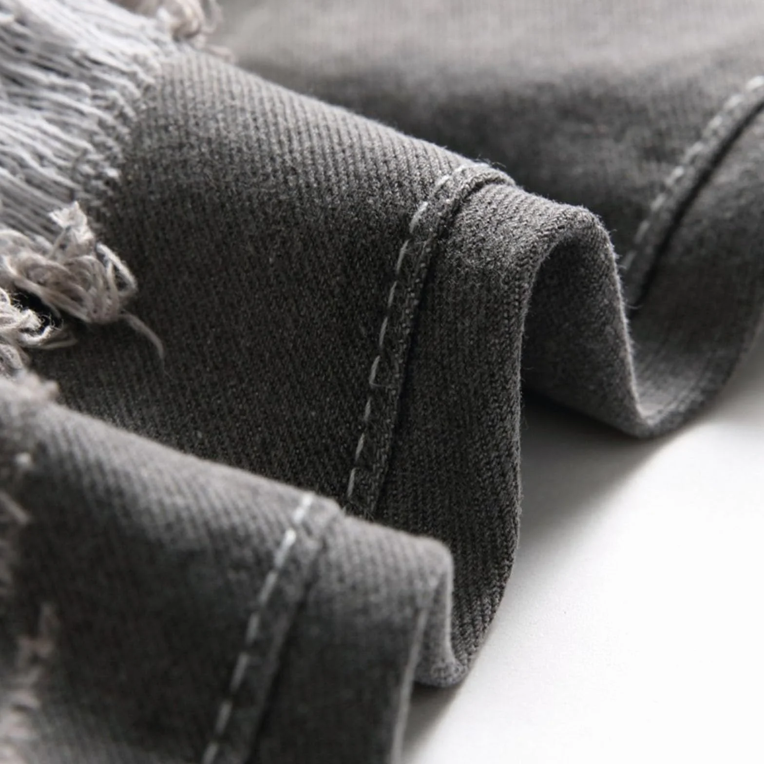 2026 Chicos Skinny Fit Rasgado Desgastado Moda Niños Denim Pantalones Pantalones Negros Pantalones Cortos Chicos