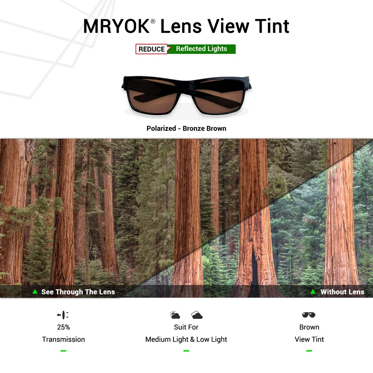 Mryok Lentes de repuesto compatibles con Ray-Ban RB4226 de 56 mm. Opciones