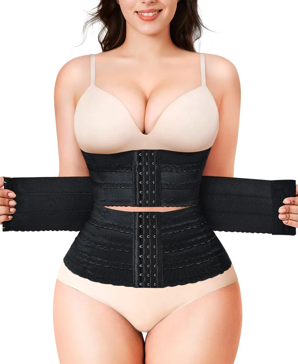 KUMAYES Fajas Reductoras Mujer Moldeadora Waist Trainer Corset Reductor Cinturón Abdomen Segmentada Faja Colombiana Corsé Bustier Shapewear Postparto