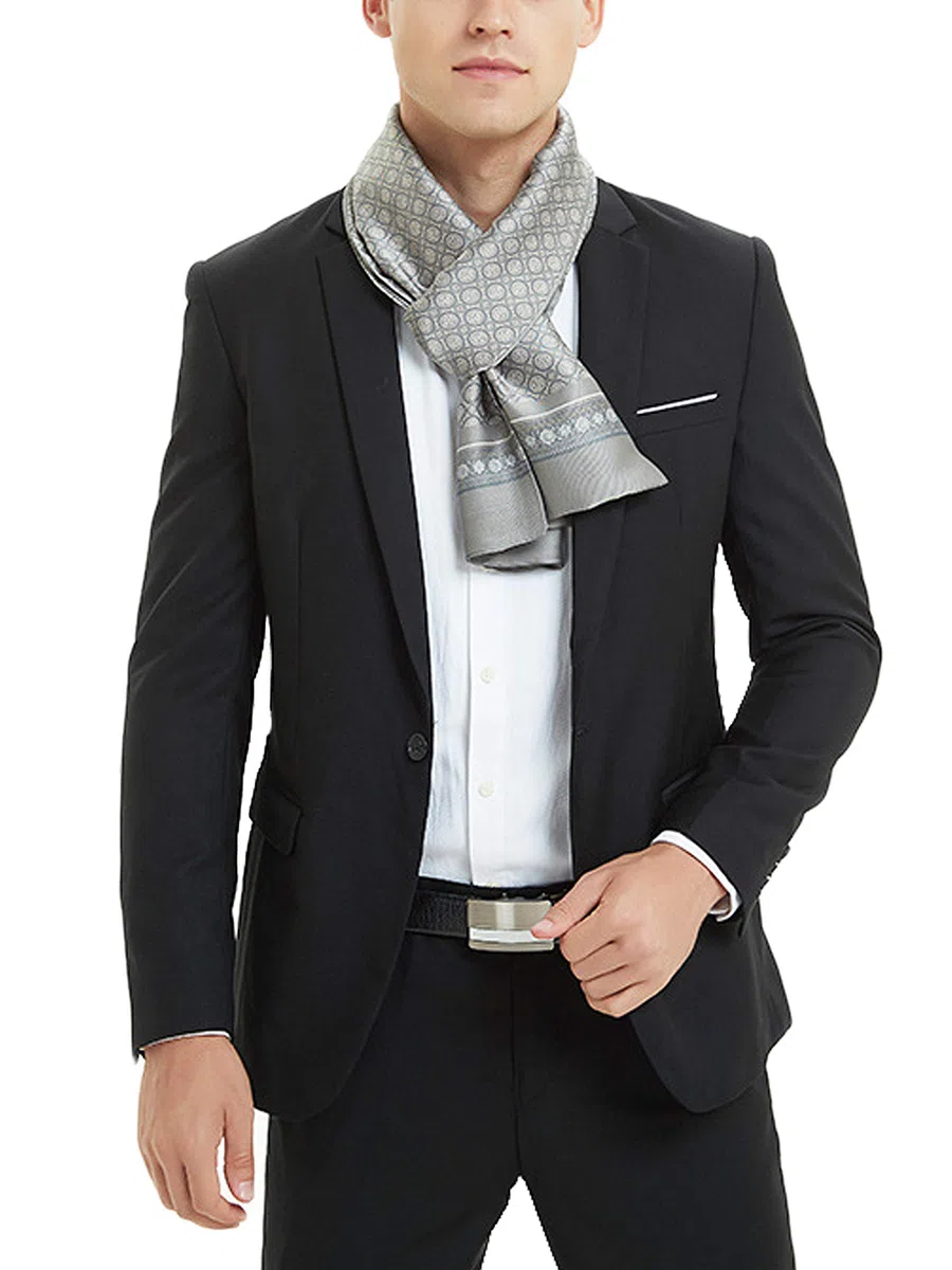 Bufanda delgada de rayón para otoño primavera para hombre