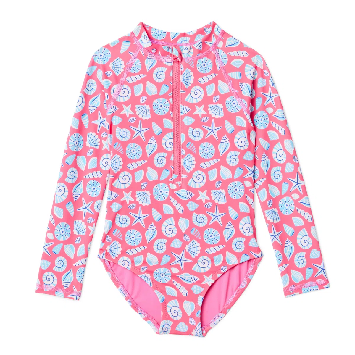 Amazon Essentials Traje de Baño de una Sola Pieza Entallado de Manga Larga Niñas