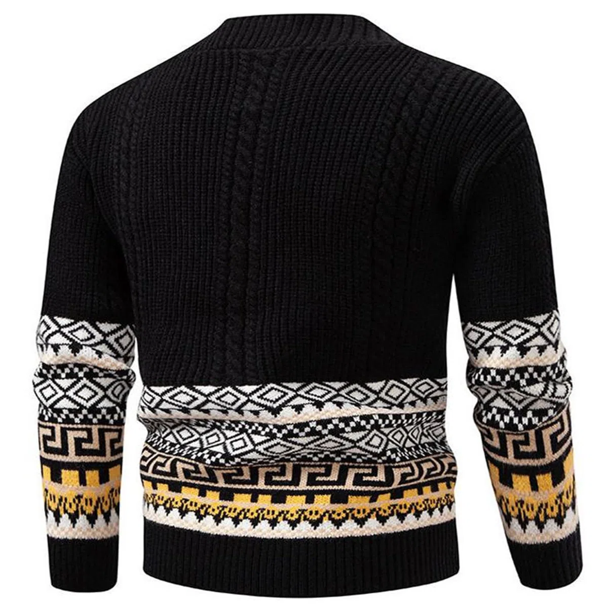 Cardigan Lana Hombre, Chaqueta Lana Hombre con Botones De Punto De Manga Larga Frente Abierto Ligeros con Botones Suéter Tipo Cárdigan Suéter Otoño Invierno
