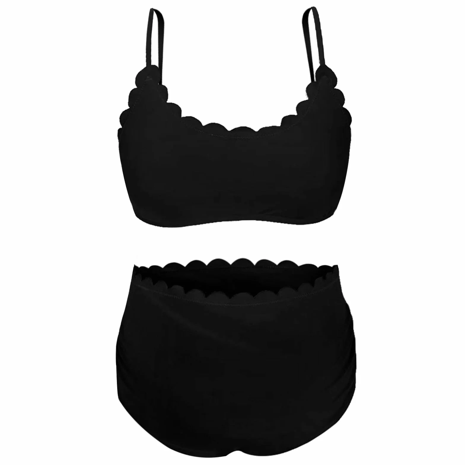 Traje de baño de maternidad de dos piezas para mujer, bikini de cintura alta, cómodo tankini con parte inferior para embarazo, verano, playa, piscina, vacaciones