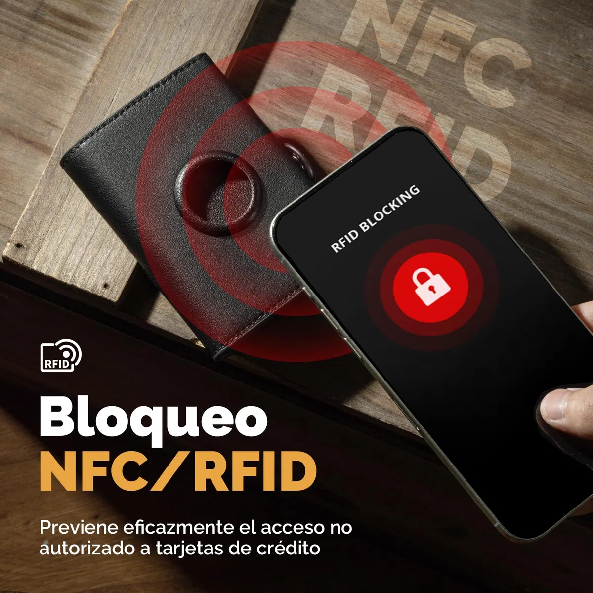 Cartera para Hombre, Cartera RFID Smart Wallet for Men, Compact Monedero para Hombre para 12 Tarjetas, Monedero con Compartimento para Monedas y ID Ventana