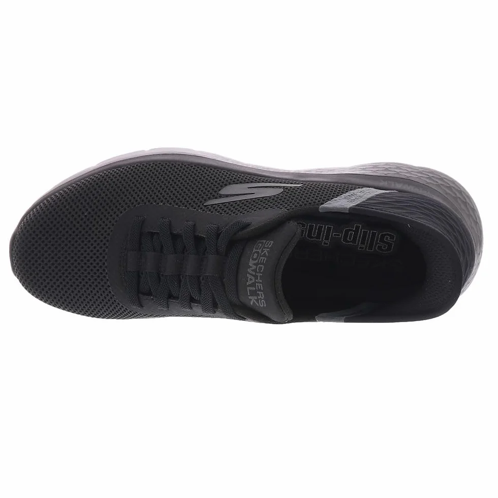Skechers Slip-INS GO Walk Flex, Zapatos Hombre, Negro y Negro, 41 EU