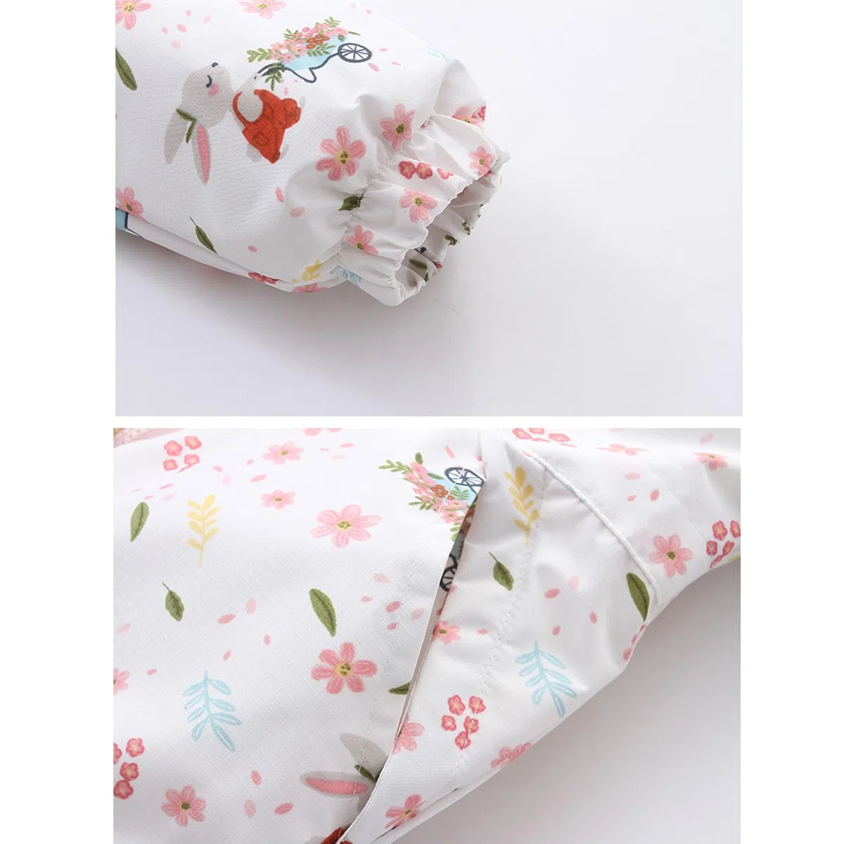 BRONG Bebé Invierno Mono de Nieve Mameluco niños Niñas Impermeable Monopieza con Capucha Traje de Esquí Forro Polar Al Aire Libre Estampado Cremallera Ropa