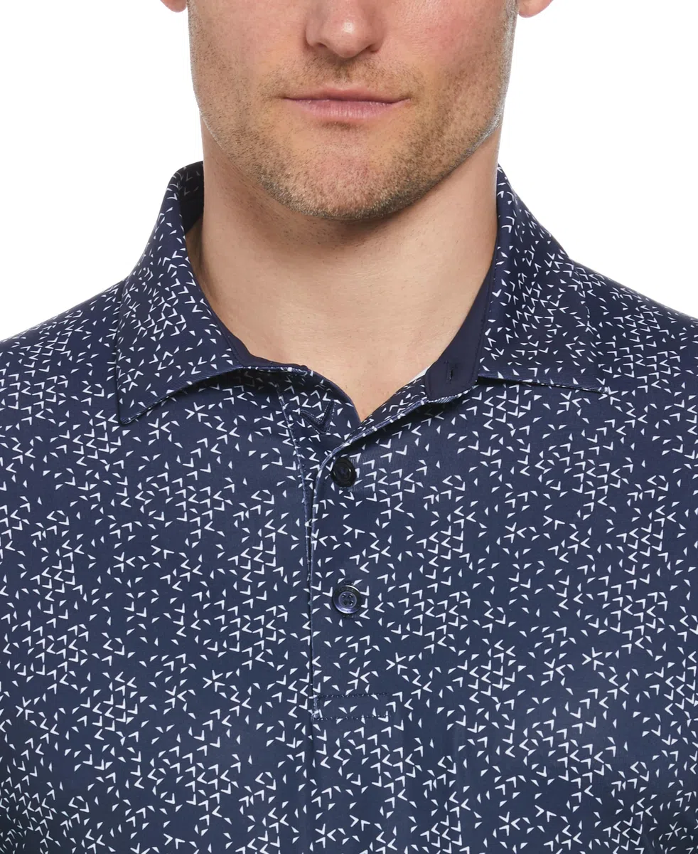 Callaway Chevron Print Short Sleeve Golf Polo Shirt Polo de Golf de Manga Corta con Estampado de cheurón Hombre (Pack de 1)