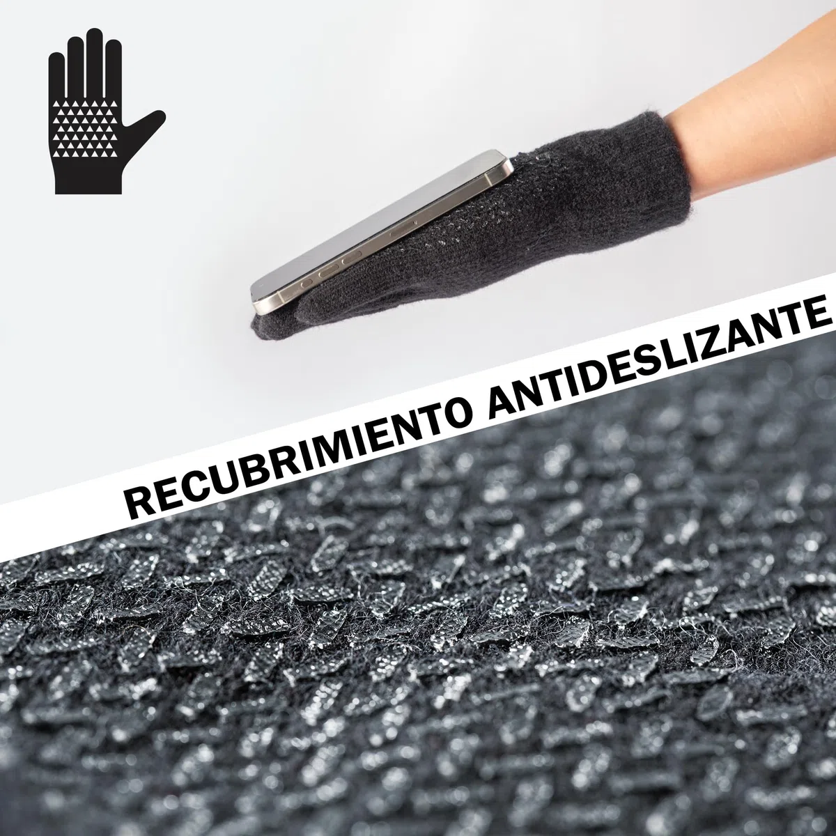 ineepor Guantes Invierno Hombre Mujer Doble Capa de Lana Antideslizantes Termicos Guantes Tactiles Pantalla Táctil Running Deporte Nieve Esquí Ciclismo