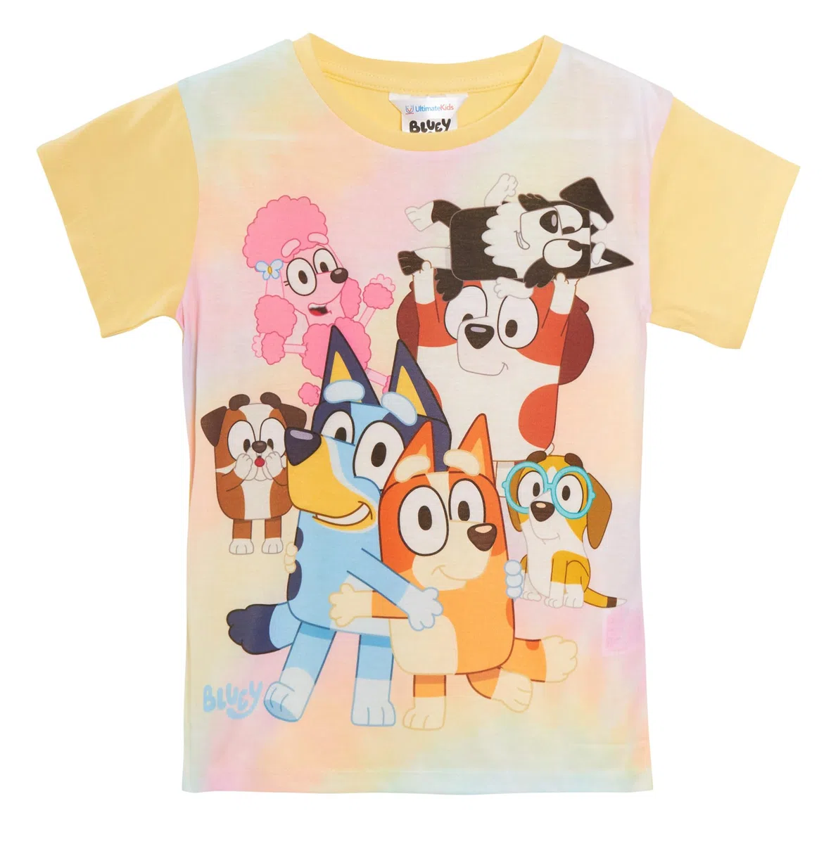 Bluey Paquete de 3 camisetas para niñas, paquete múltiple, camisetas 100% algodón para cachorros de bingo