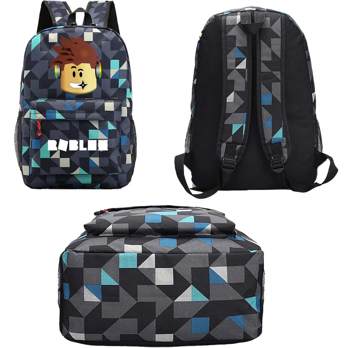 Mochila Robllox, Mochila escolar Rob-lox, Robllox school bag de gran capacidad, mochilas escolar Rob-lox, mochilas anime