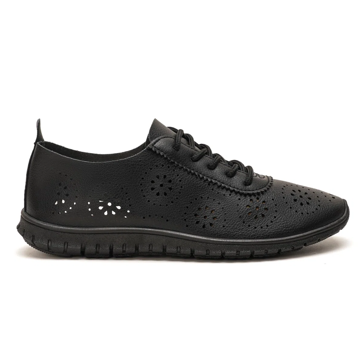 GLAMORA Zapatos Mujer Cordones Calados Transpirables Cómodos Ligeros Suela Flexible Antideslizante Plantilla Blanda Punta Fina Calzado Verano Ajuste Cómodo