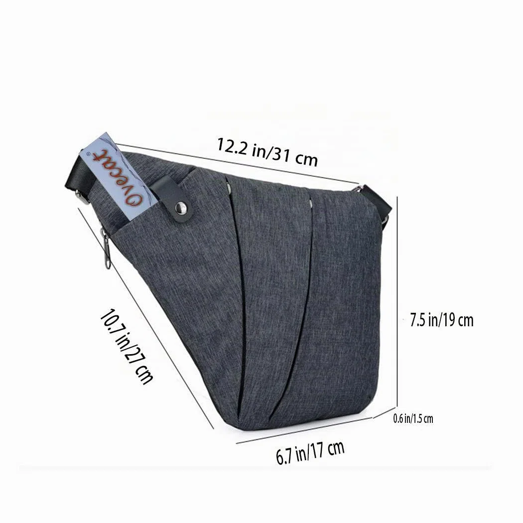 Bandolera, cruzada al hombro, por el pecho o la espalda, mochila antirrobo, para hombre y mujer