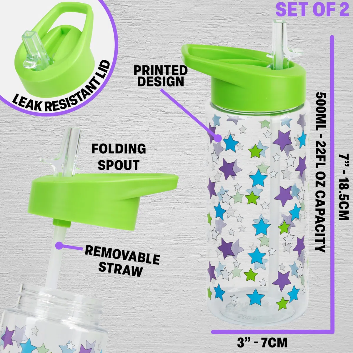Get Trend Disney Toy Story Mochila Niño y Botella Agua 500 ml, Buzz Lightyear, Mochila Escolar con Cremallera y Botella Sin BPA, Regalo Niños Original (Multi Buzz)