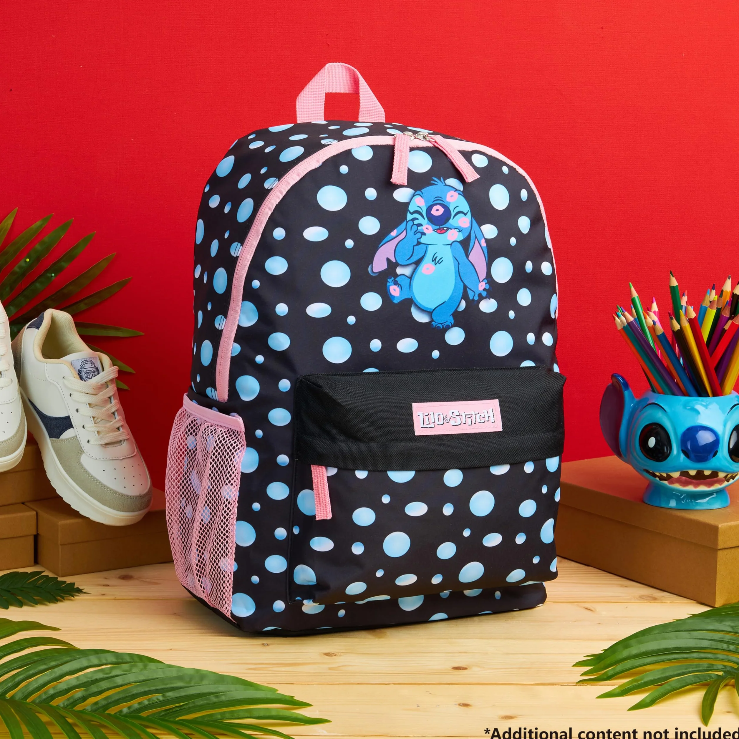 Disney Mochila Niña - Mochila Escolar Niña Infantil Escolar con Espalda Acolchada y Cintas Ajustables – Mochila Colegio con Bolsillo Frontal y Lateral (Negro)