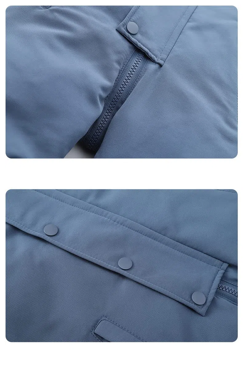 bestgift Traje de una sola pieza para niños hombres y mujeres traje de esquí de plumón traje de una sola pieza 1-6 años engrosado, Negro, 110 cm