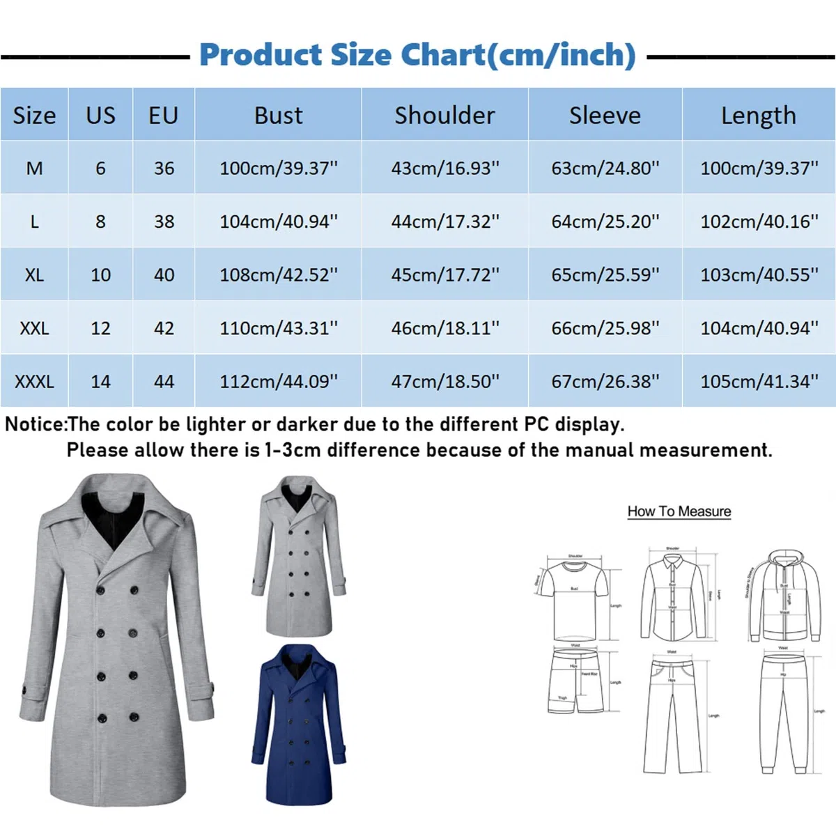 Abrigo de negocios para hombre, invierno, abrigo de lana con solapa larga, con botones, gabardina a prueba de viento, abrigo cálido para hombre, elegante y elegante