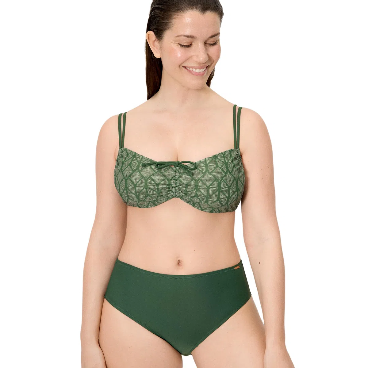 YSABEL MORA. Conjunto De Bikini Reductor con Braga Alta Copa D. con Aro Y Efecto Reductor. Compresión En Copa Espaldilla Y Abdomen. Braga Alta Reductora. Comodo. Colección Breeze.