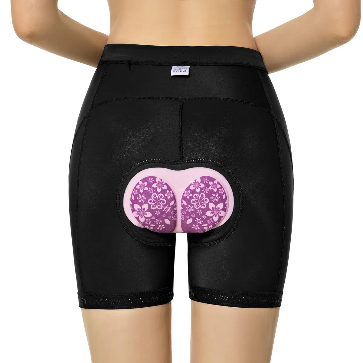 Culotte Ciclismo Mujer Pantalones Cortos de Ciclismo for Mujer, Ropa Interior Transpirable con Gel de Espuma 3D Acolchado a Prueba de Golpes for Bicicleta de Carreras y montaña(Rose,XXL)