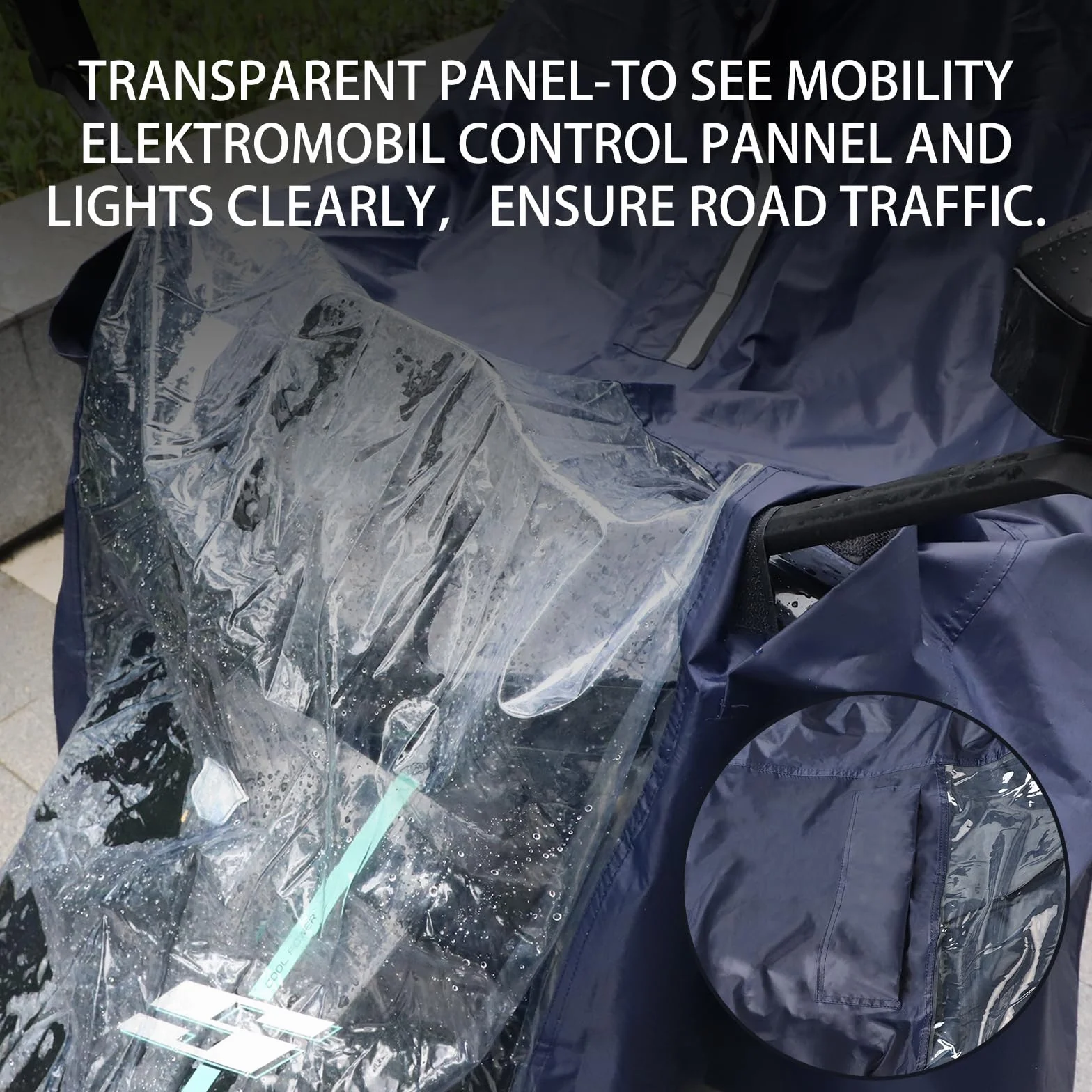 lalago Capa Lluvia, Poncho Impermeable, Capas de Ciclismo, Poncho de Lluvia Bicicleta, Poncho para Silla de Ruedas, Bicicletas de Montaña, Bicicletas Eléctricas