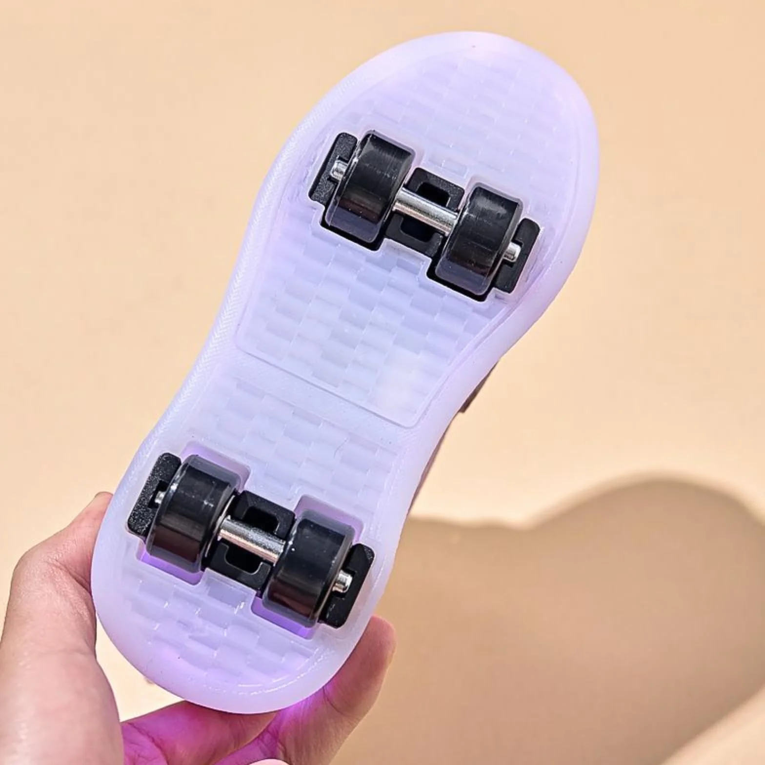 Patines de Caricatura Lindos para Niños LED Ajustables con Cuatro Ruedas Zapatos de Patinaje para Niñas Zapatos Deportivos con Luces