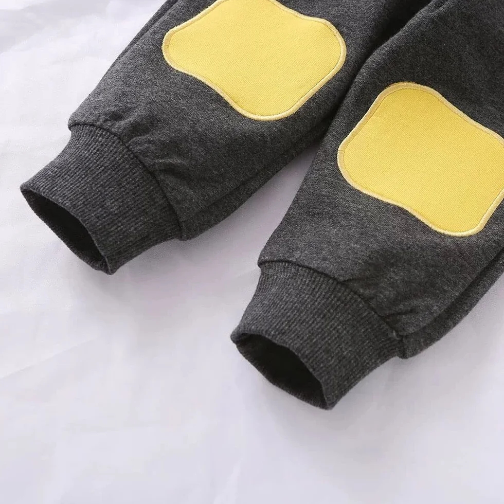 FedMois Conjunto Deportivo Algodón de 2 Piezas para Bebé Niño Sudadera sin Capucha y Pantalones Largos 1-6 años