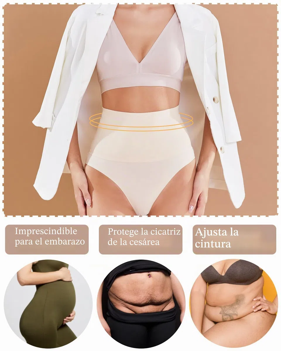 FINETOO Pack de 4 Calzoncillos para Mujer, Cintura Alta, Bragas sin Costuras, Ropa Interior de Cintura Alta, Ropa Interior sin Costuras, Paquete S-3XL., A-4er, 3XL