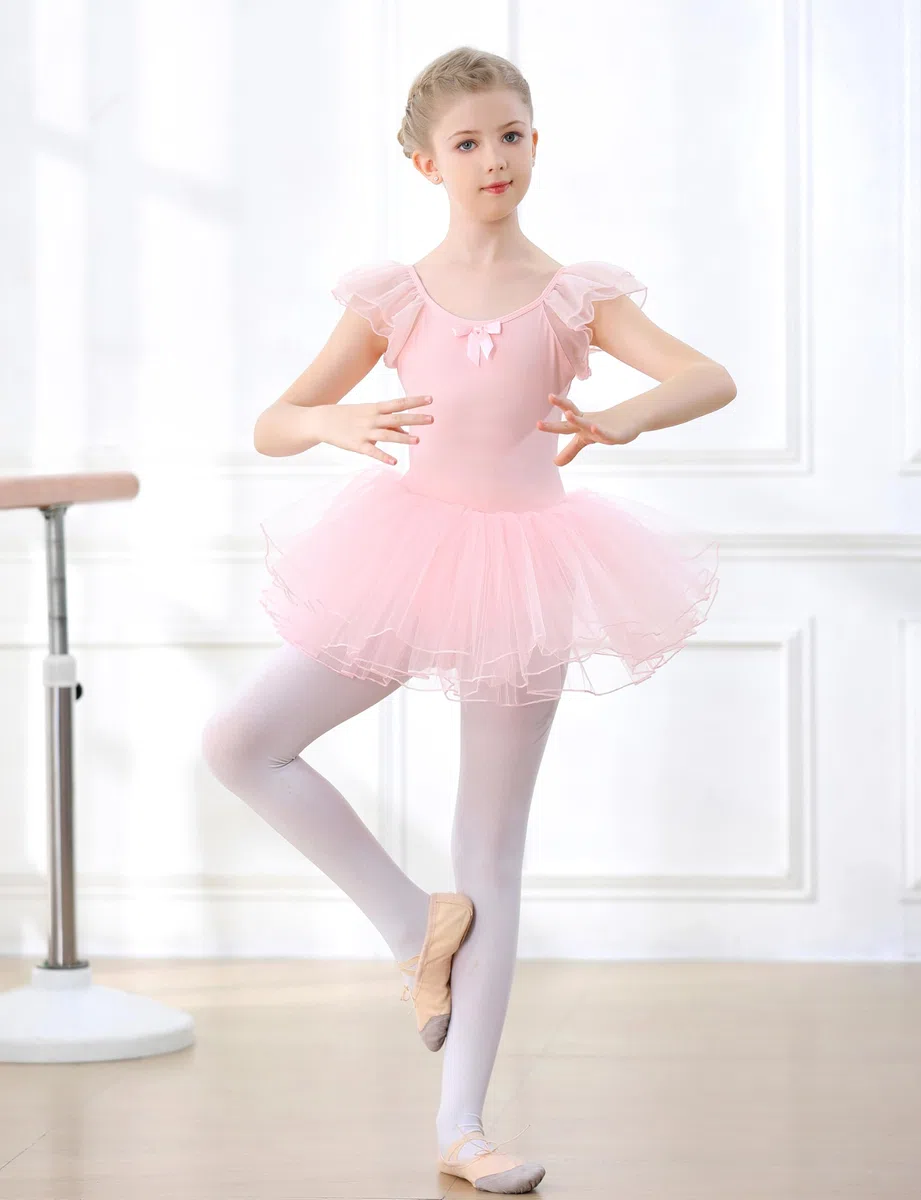 Vestido de Ballet Danza para Nina Maillot Traje Bailarina Ballet Tutú Niña Carnaval