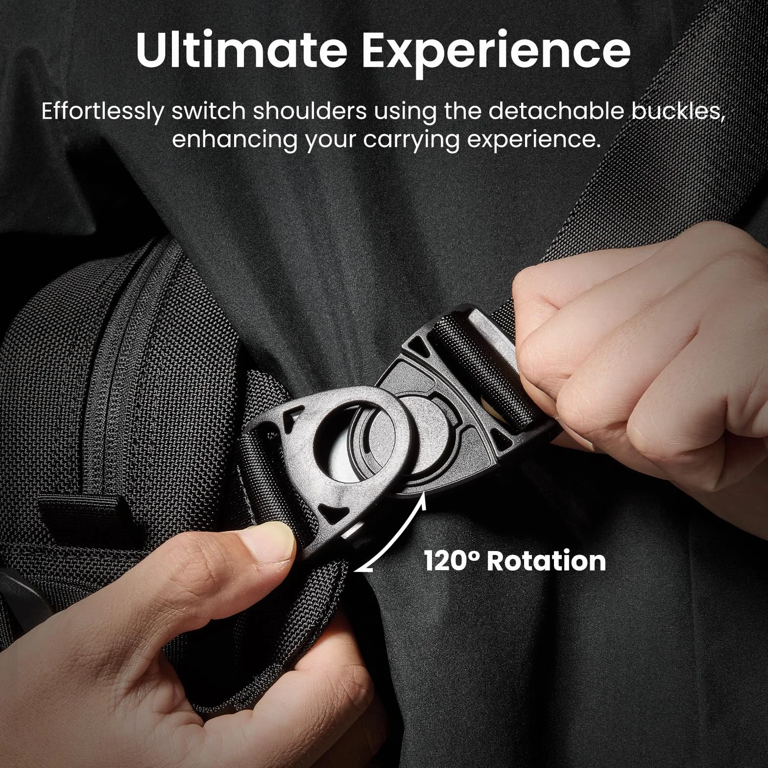 tomtoc 5,5L Bolso Bandolera Sling Bag con Switch 2 (2025), Bolso de Hombro para Hombre, Bolso cruzado de Viaje Compatible con iPad mini/Steam Deck OLED/DJI Osmo Mobile 6/Pocket 3, Impermeable, Negro