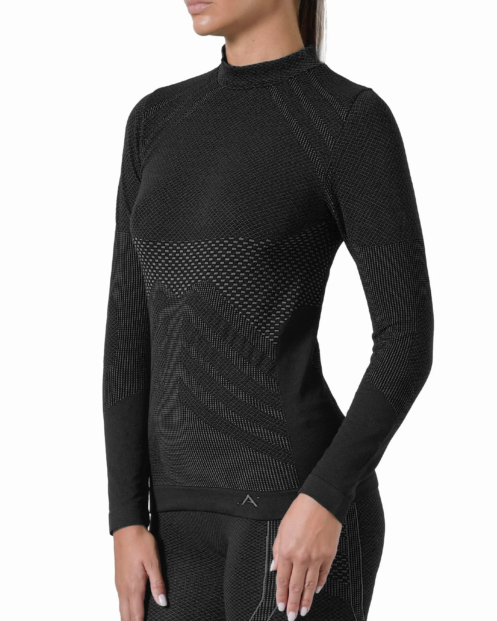 Risalti Camiseta Termica Mujer Energy - Camiseta Manga Larga Mujer Elástica y Transpirable, Ropa Interior Mujer, Camiseta Interior Mujer Sin Costuras - Made in Italy
