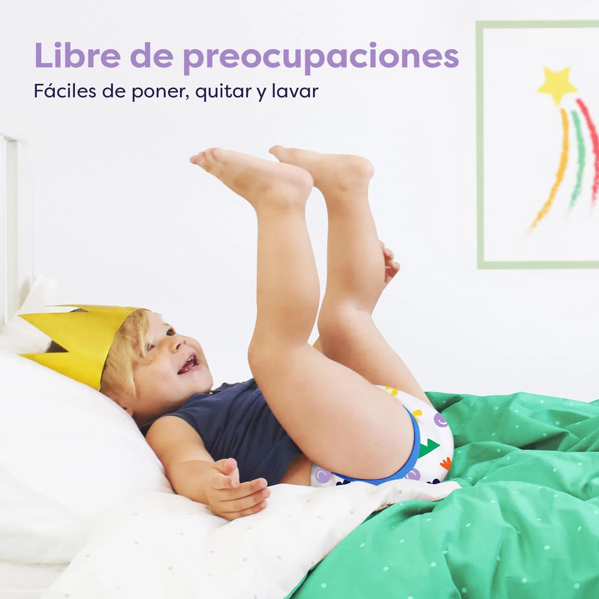 Bambino Mio Calzoncillos de aprendizaje reutilizables para bebé y niño pequeño, Pack de 3, 2-3 años, Dinos valientes, niños y niñas, ropa interior para dejar el pañal