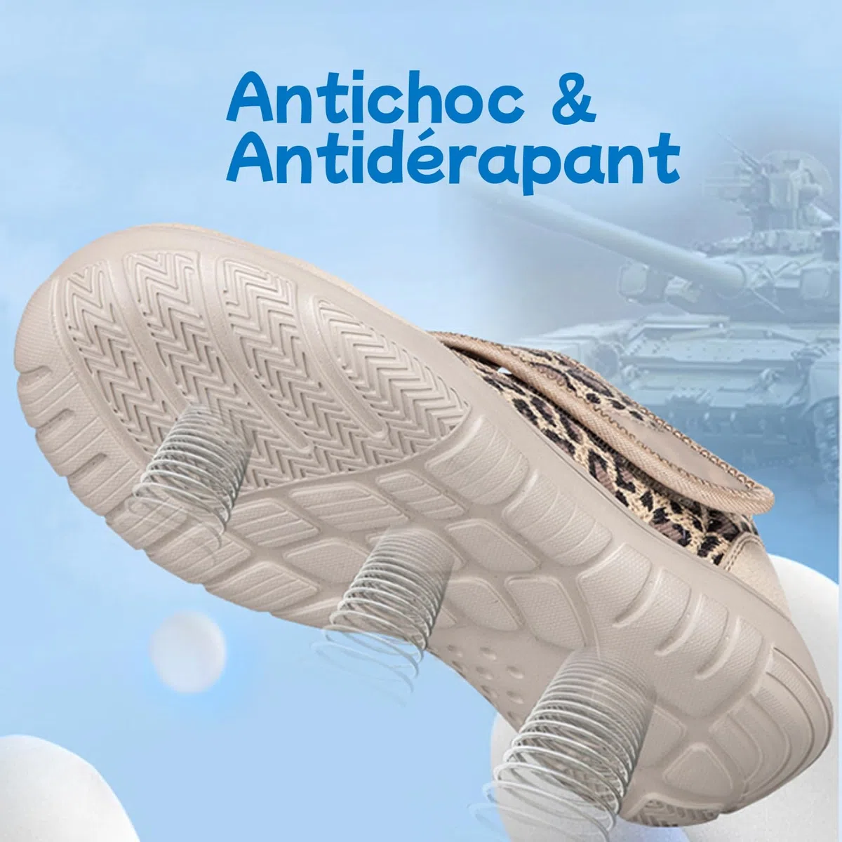 Zapatos ortopédicos para caminar para mujeres y hombres, tenis de trabajo de punta ancha con ajuste ajustable, zapatos casuales sin cordones para juanetes y empeine alto, leopardo, 39.5 EU
