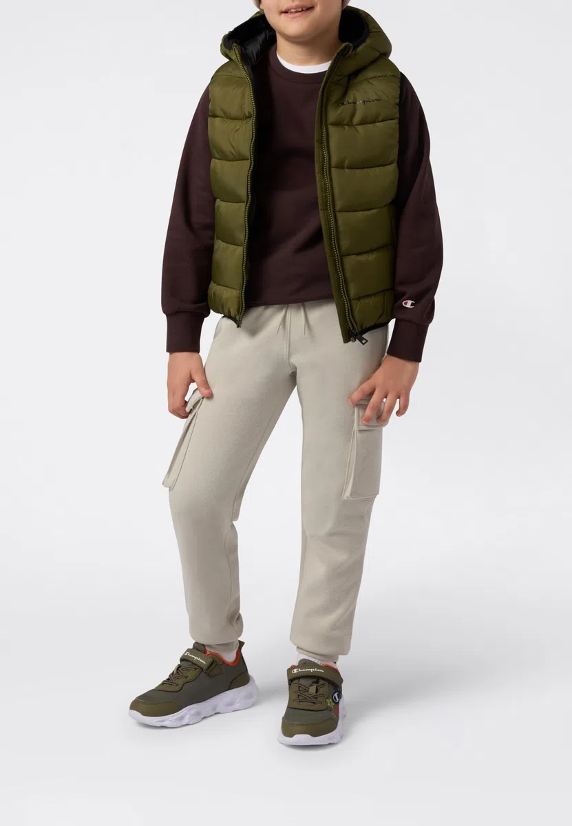Champion Legacy Outdoor (220341) - Wr Light Nylon Cirè 35gr Small Script Logo High-neck Chaleco embotado Hombre