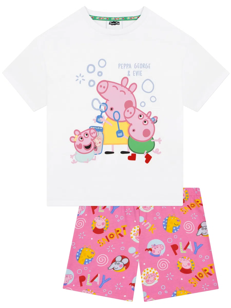 Peppa Pig Pijama para Niña, Pijama De Peppa, George Y Evie para Niña, Pijamas Infantil