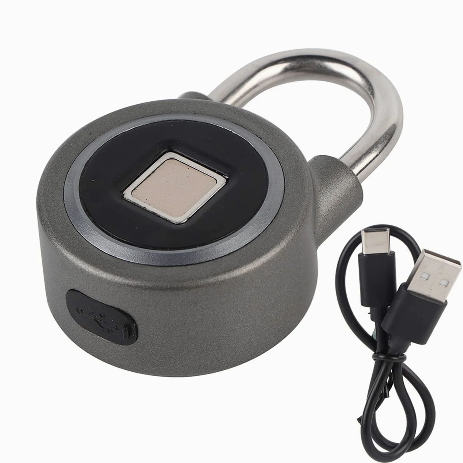 Candado Bluetooth Impermeable con Cerradura Inteligente con Huella Dactilar con Control de Aplicación para Maletas y Bicicletas