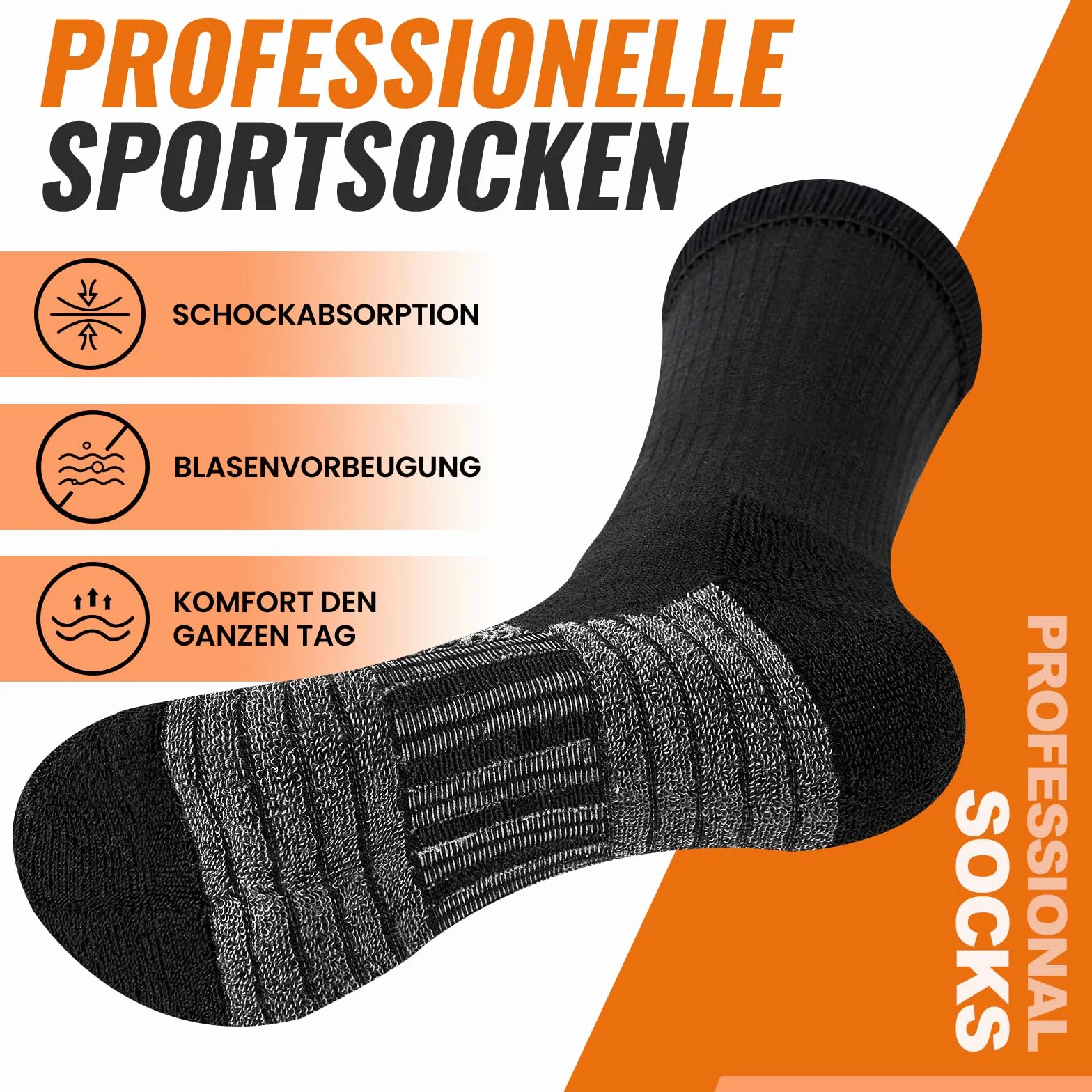 Calcetines de merino para hombre y mujer, 3 pares, térmicos transpirables, invierno, suaves para senderismo