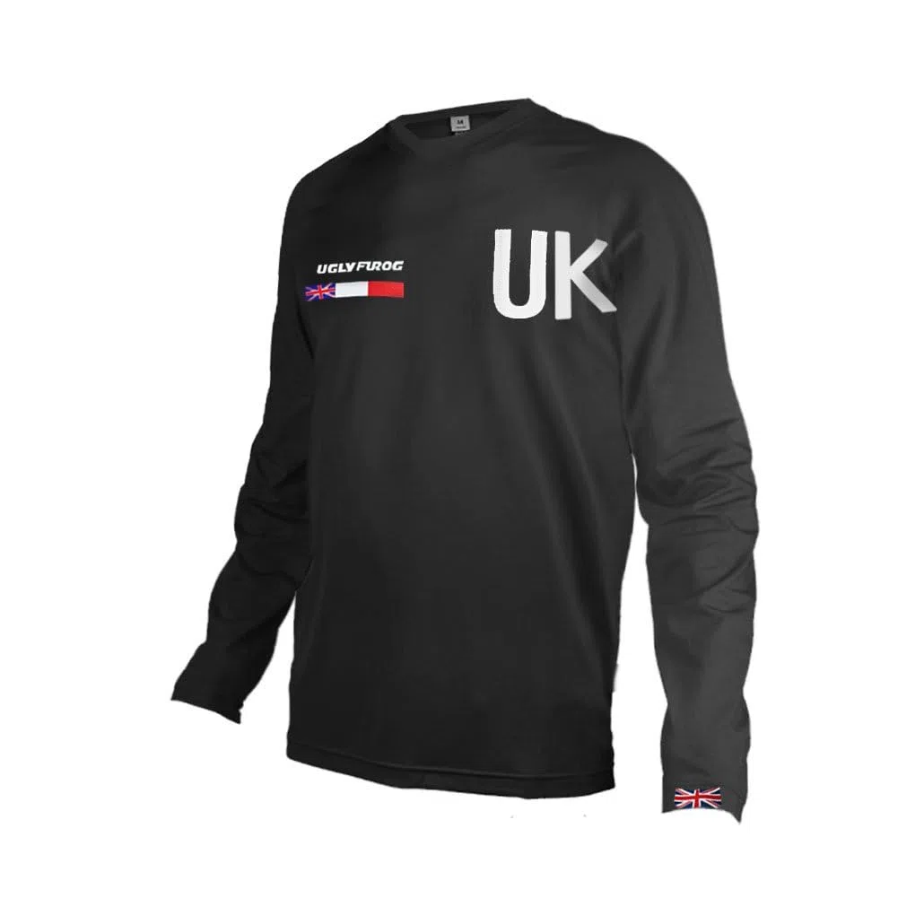 UGLY FROG Vestir la Bicicleta Camiseta de Ciclismo Camiseta de Hombre de Mangas Cortas/largas Camiseta de Descenso MTB Top Respirante Humedad Wicking KXUKSJFZ01
